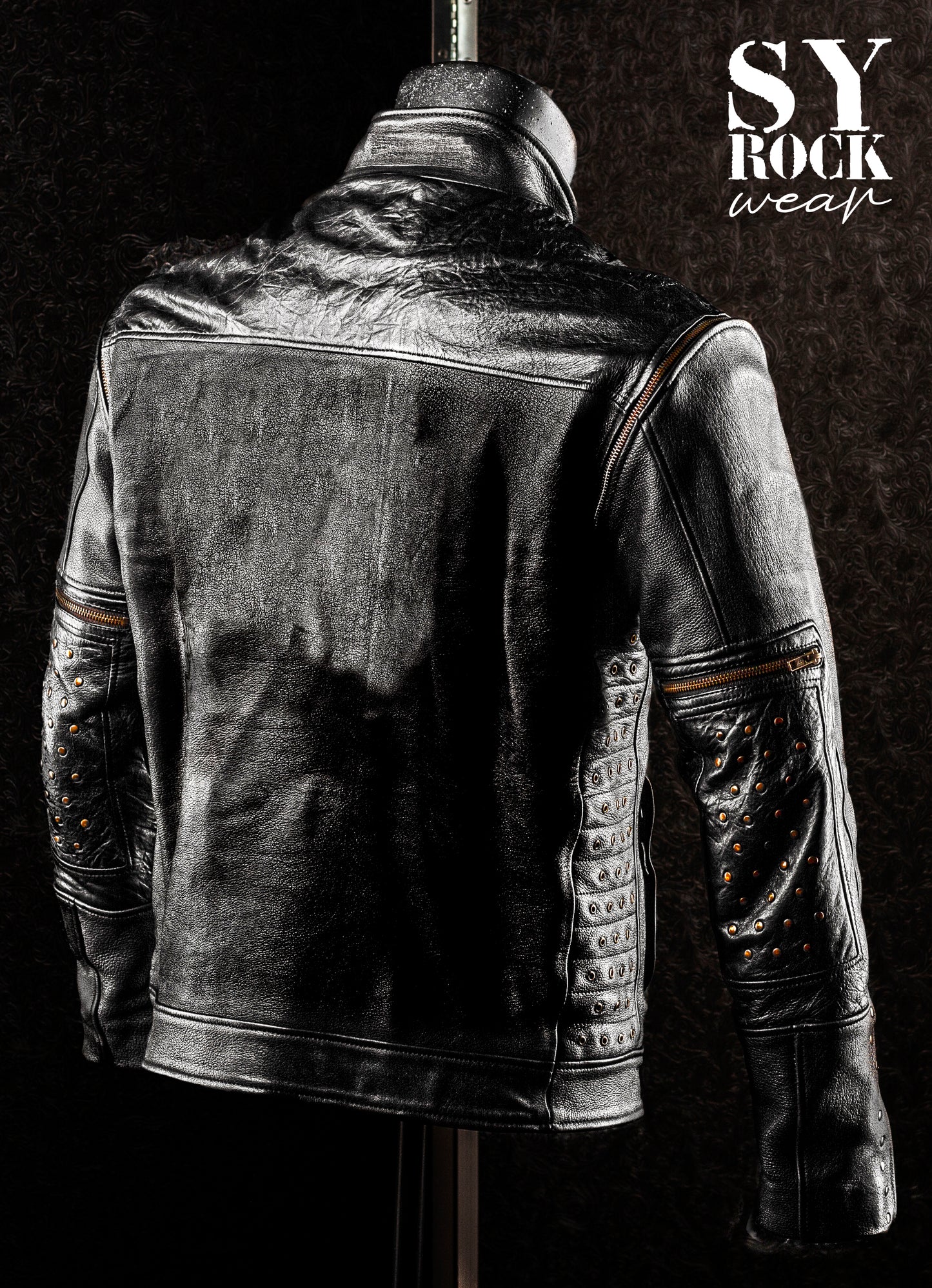 Chamarra de cuero SY Rock Wear
